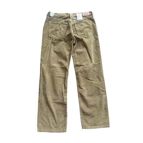 NWT Levi’s Low Pro Corduroy Pants Straight Leg Mid Rise Brown Women’s 31x30. - Picture 5 of 5